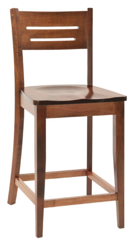Amish Jansen Wooden Bar Chair