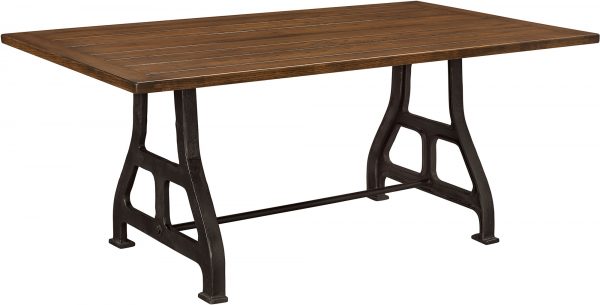 Amish Iron Forge Dining Table