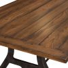 Amish Iron Forge Dining Table Top Detail