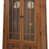 Amish McCoy Clear Water Glass Door Bookcase