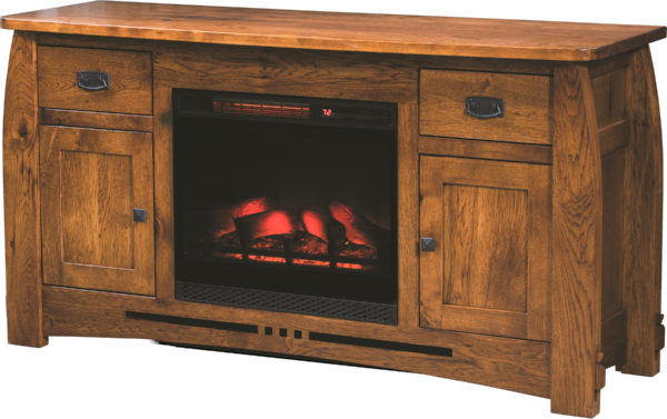 Amish Colebrook Fireplace TV Stand