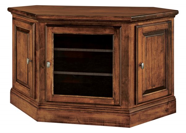 Amish Kincade Small Corner TV Cabinet