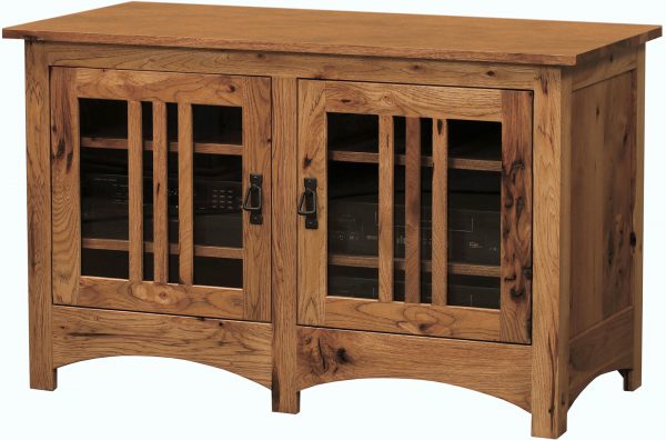Amish Mission Mullioned Two Door TV Stand