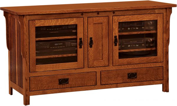 Amish Straight Royal Mission Wide TV Cabinet