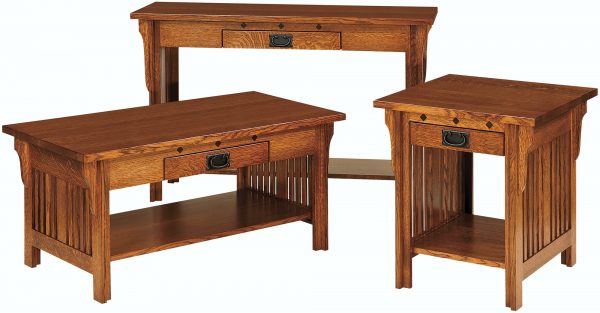 Amish Straight Royal Mission Occasional Table Set