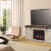 Amish Durango Fireplace TV Stand Room View