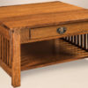 Amish Mission Slat Large Square Coffee Table