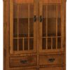 Amish Norway Mission Large 2 Door Bookcase