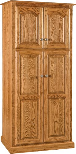 Amish Lux Traditional Narrow Four Door Pantry