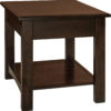 Amish Sunset Open End Table without Drawer