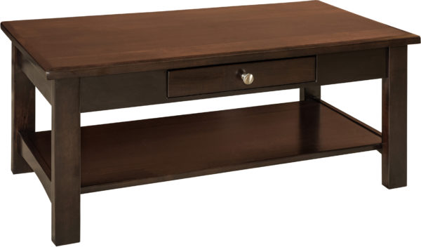 Amish Small Sunset 1 Drawer Coffee Table