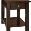 Amish Small Sunset End Table with Drawer