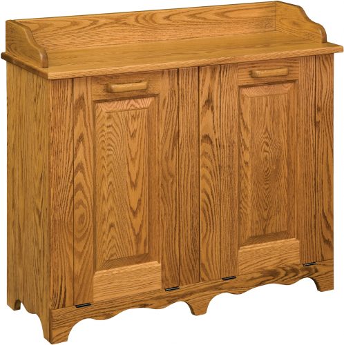 Amish Small Double Tilt Out Trash Bin