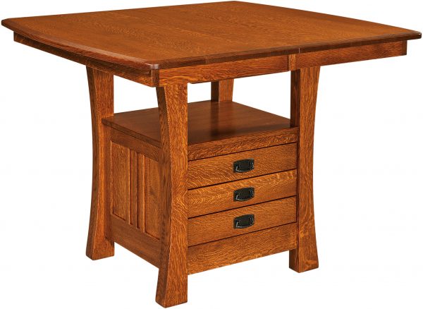 Amish Arts and Crafts Cabinet Base Table