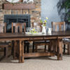 Amish El Paso Extended Trestle Table Room Collection