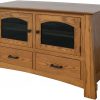 Amboy Flat Screen TV Cabinet with Two Doors and Two Drawers