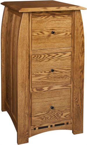 Boulder Creek Amish File Cabinet with Three Drawers