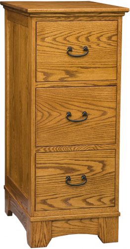 Amish Noble Mission Three Drawer File Cabinet