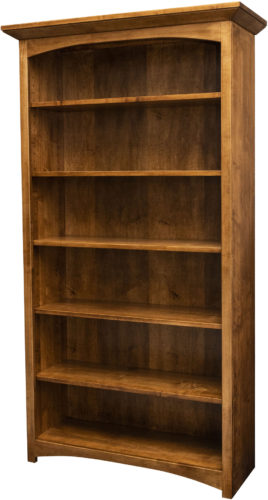 Amish Mission Arched Skirt Bookcase