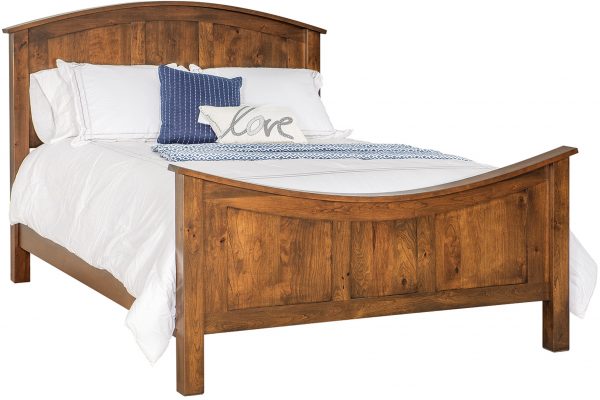 Bow Bed in Rustic Cherry