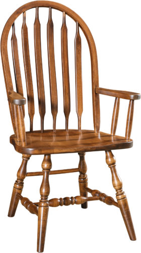 Amish Bent Paddle Arm Dining Chair