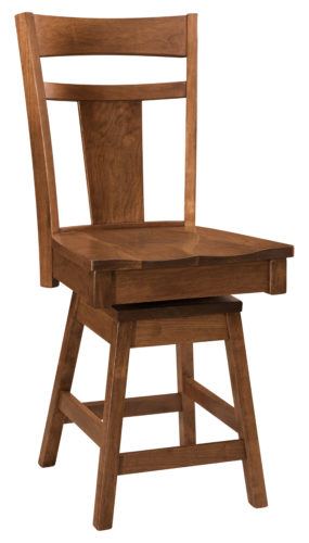 Amish Livingston Swivel Bar Chair