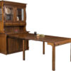 Amish Hampton Frontier Hutch with Table Extended