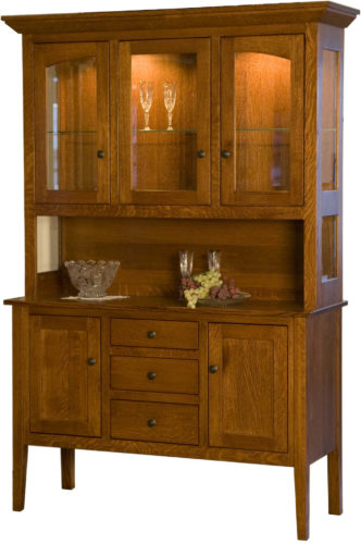 Amish Pasadena Three Door Hutch