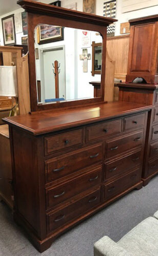 Escalade 9 Drawer Dresser and Mirror