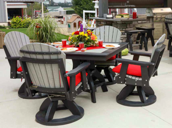 Poly Lumber Square Patio Table Dining Set
