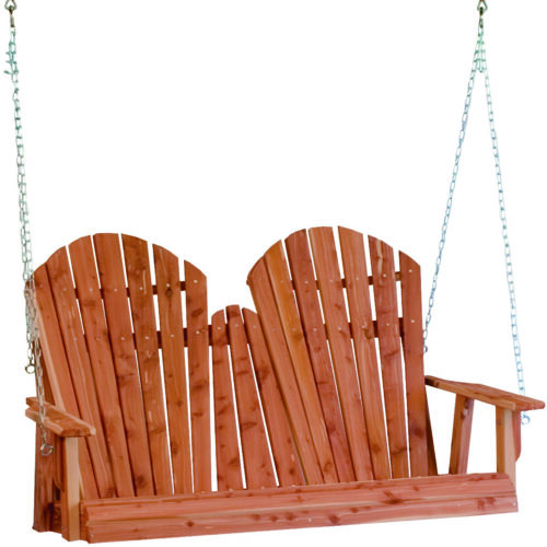Cedar Adirondack Porch Swing