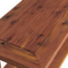 Cedar Patio Coffee Table Detail