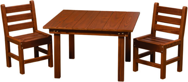 Cedar Kid's Table Set