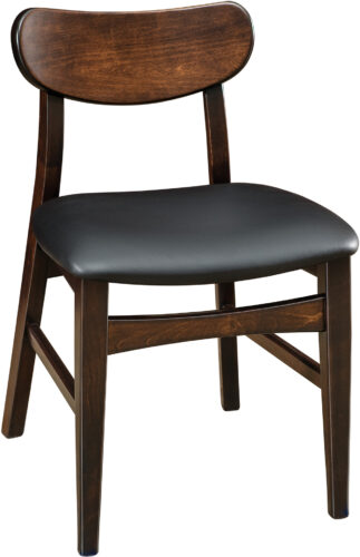 Amish Wilton Dining Chair with Leather Seat