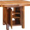 Custom Shiloh Pub Table with Open Cabinet Base