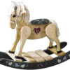 Amish Green with Hearts Rocking Horse