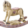 Custom Pink Heart Rocking Horse