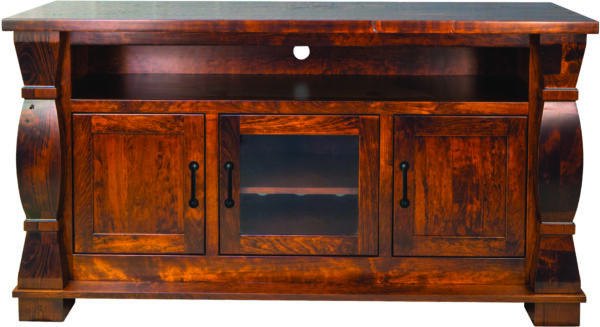 Amish Sierra TV Cabinet with Three Doors