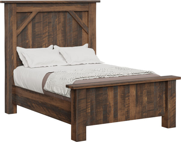 Amish Portland Bed in Rough Sawn Maple
