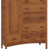 Amish Granny Mission Door Chest in Red Oak