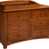Linbergh Quartersawn White Oak Six Drawer Dresser With Changing Box