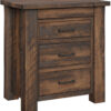 Amish Portland Nightstand with Almond Stain