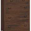 Amish Shaker 5 Drawer Tall Chest