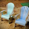 Custom Poly Lumber Folding Beach Chair Blue