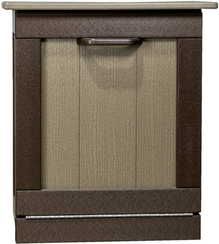 Custom Polywood Tilt Out Trash Bin