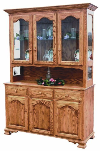 LaGrange Three Door Oak Hutch