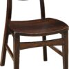 Custom Wilton Side Chair Wood Seat
