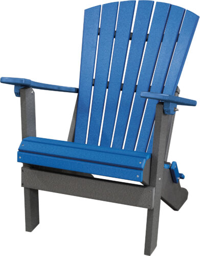 All Poly Fan Back Folding Adirondack Chair