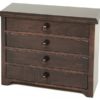 Amish 12 inch Shaker Jewelry Cabinet Brown Maple