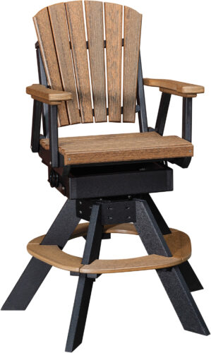 L.A. Micah Swivel Bar Rocker Chair